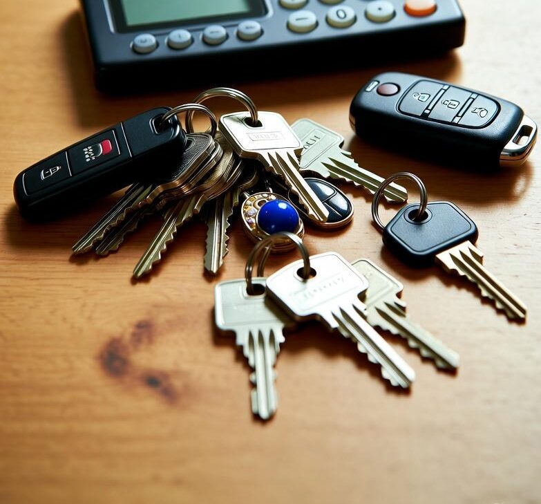 Molho de chaves representando o serviço de chaveiro profissional